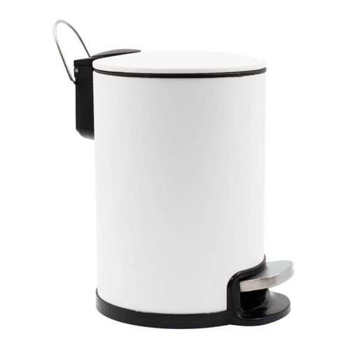 Poubelle De Salle De Bain En Métal "metaline" 3l Blanc