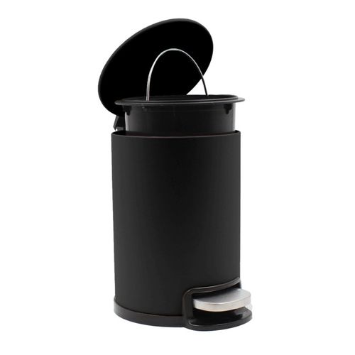 Poubelle De Salle De Bain En Métal "metaline" 3l Noir