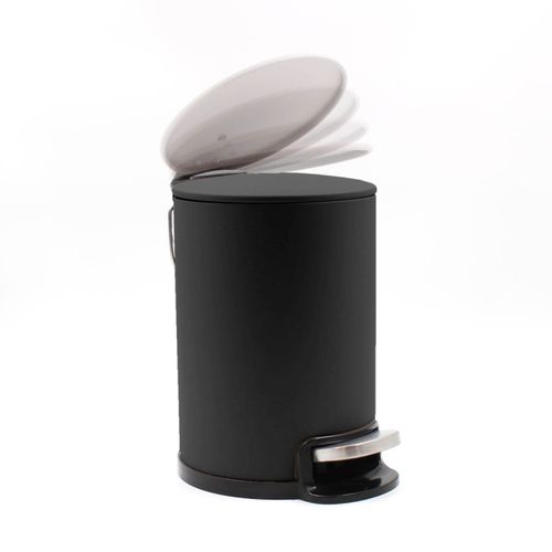 Poubelle De Salle De Bain En Métal "metaline" 3l Noir