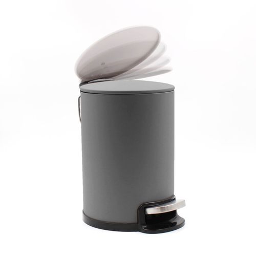 Poubelle De Salle De Bain En Métal "metaline" 3l Anthracite