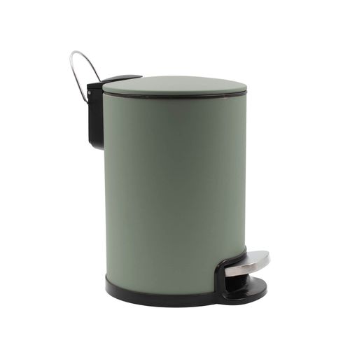 Poubelle De Salle De Bain Métal Mat - 17x21x26 Cm - Sauge