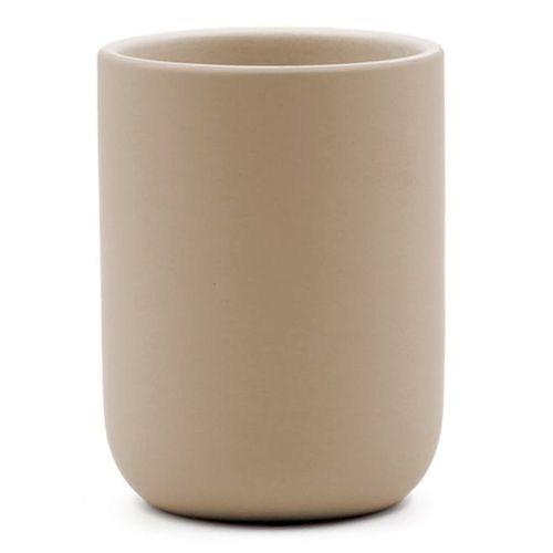 Gobelet Brosse à Dents En Céramique "ceralia" 10cm Taupe