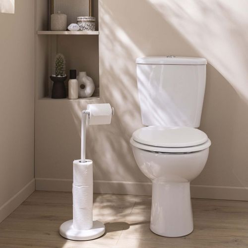 Dérouleur Papier Wc Avec Réserve "filano" 55cm Blanc
