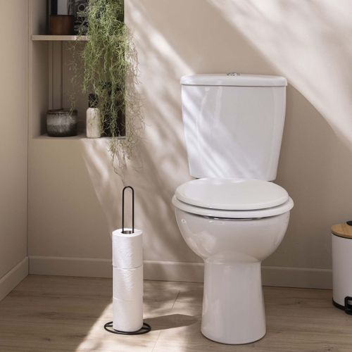 Réserve Papier Wc Design "filano" 43cm Noir