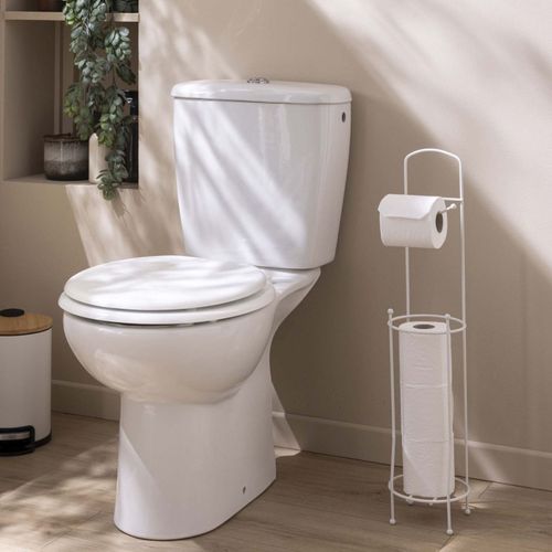 Dérouleur Papier Wc Avec Réserve "filano" 65cm Blanc
