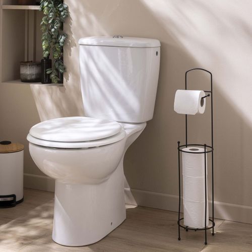 Dérouleur Papier Wc Avec Réserve "filano" 65cm Noir