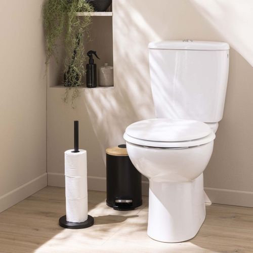Réserve Papier Wc "filano" 43cm Noir