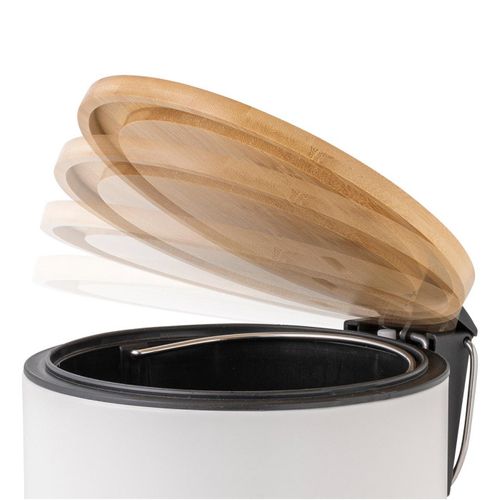 Poubelle De Salle De Bain "mobelle" 3l Blanc