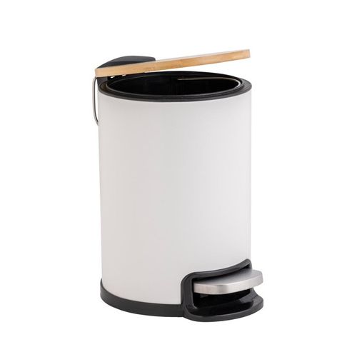 Poubelle De Salle De Bain "mobelle" 3l Blanc