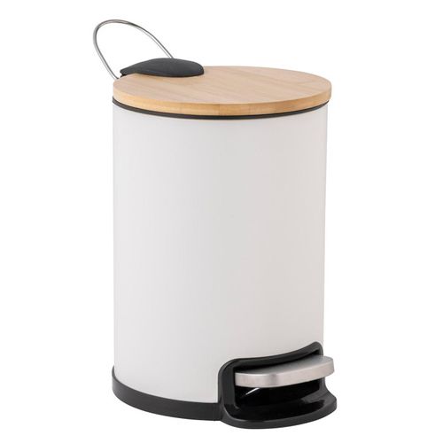 Poubelle De Salle De Bain "mobelle" 3l Blanc