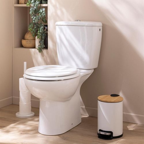 Poubelle De Salle De Bain "mobelle" 3l Blanc