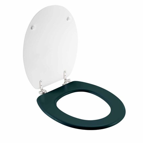 Abattant Wc Imprimé "ginkoblue" 45cm Vert Foncé