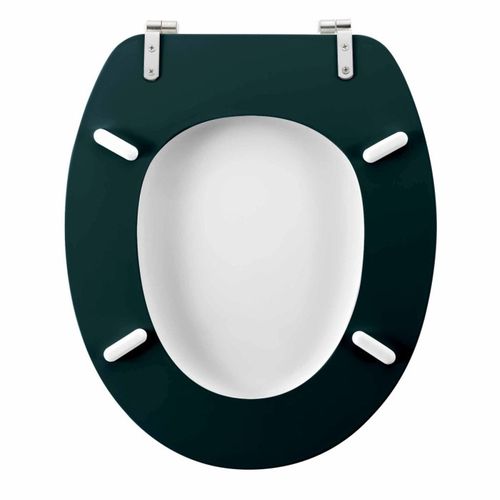 Abattant Wc Imprimé "ginkoblue" 45cm Vert Foncé