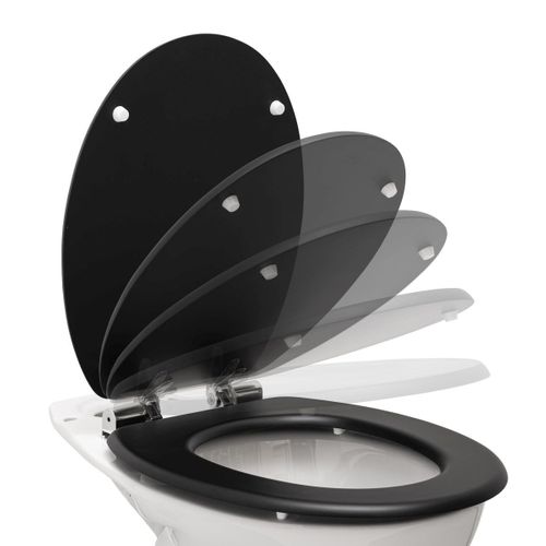 Abattant Wc Uni "matty" 46cm Noir