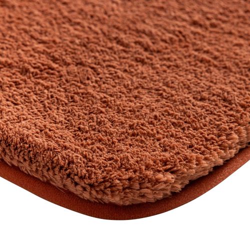 Tapis De Bain Antidérapant En Microfibre - 50x80 Cm - Terracotta