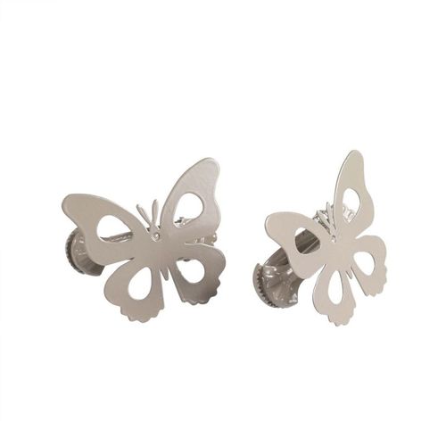 Lot De 2 Embrasses De Rideau "papillando" 7cm Taupe