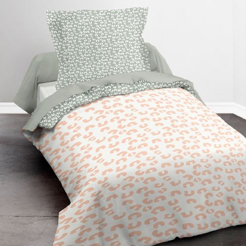 Parure De Lit Coton 1 Personne Imprimé Enfant Happy Rose