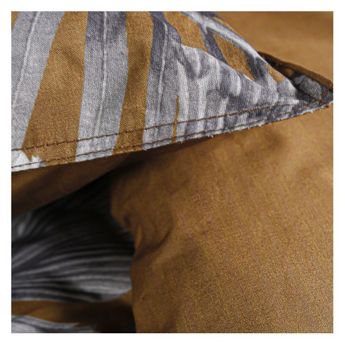 Parure De Lit Coton 2 Personnes Imprimé Jungle Sunshine Marron