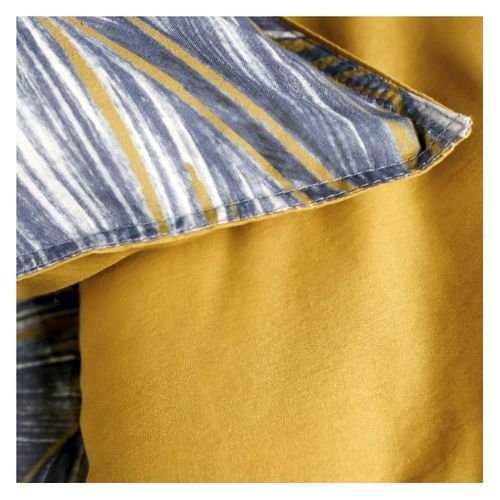 Parure De Lit Coton 2 Personnes Imprimé Floral Sunshine Bleu