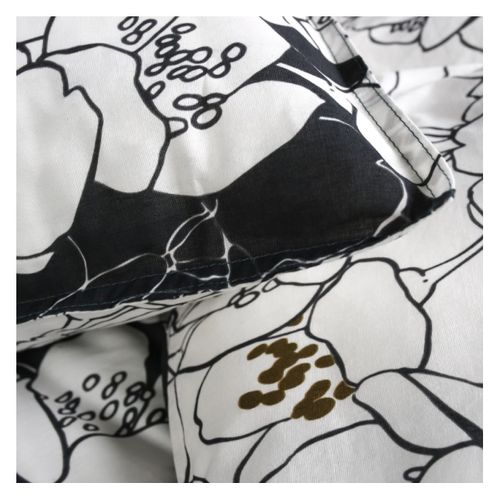 Parure De Lit Coton 2 Personnes Imprimé Floral Sunshine Blanc