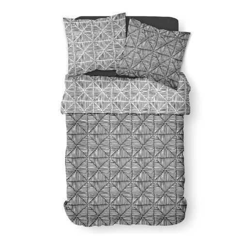 Parure De Lit Coton 2 Personnes Imprimé Graphique Sunshine