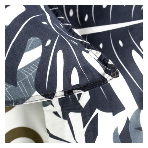 Parure De Lit Coton 2 Personnes Imprimé Jungle Sunshine Blanc