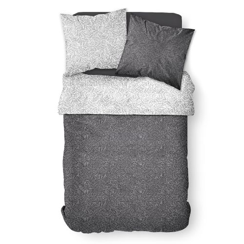 Parure De Lit 2 Personnes Imprimé Hawaï Coton Sunshine Georg Blanc