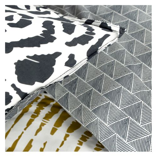 Parure De Lit 2 Personnes Imprimé Animalier Coton Sunshine Alix Noir