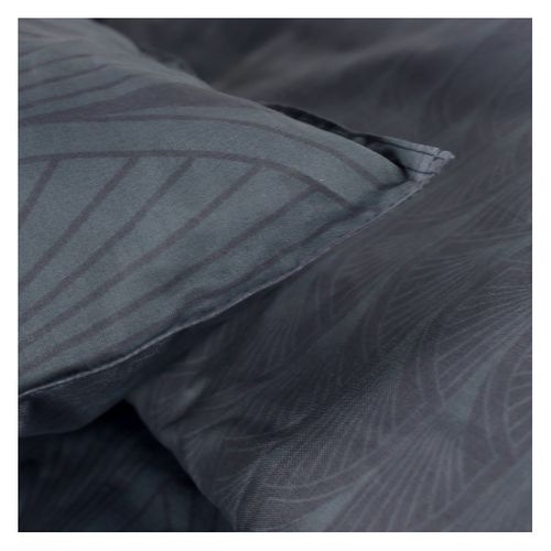 Parure De Lit 2 Personnes Imprimé Géométrique Coton Sunshine Loain Bleu