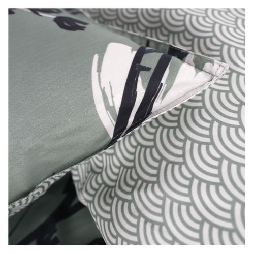 Parure De Lit 2 Personnes Imprimé Floral Coton Sunshine Ila Vert