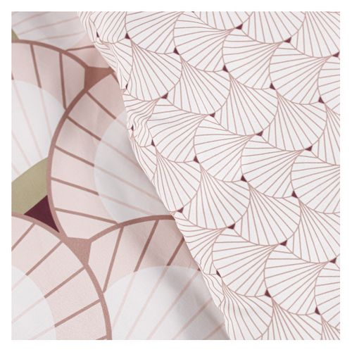 Parure De Lit Mawira 2.09 Imprimé Blanc Graphique 240x220 Cm