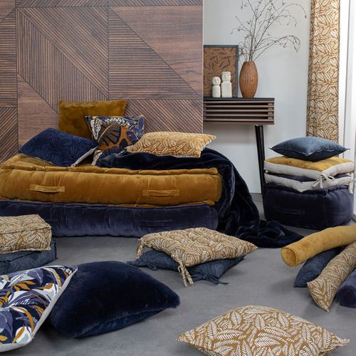 Plaid Teranga Badi Bleu