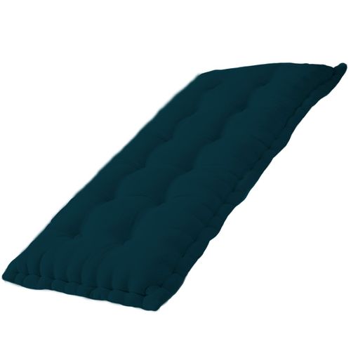 Matelas De Sol Uni Velours Hotel Tropik Paon Bleu