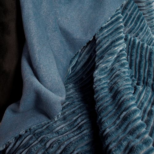 Plaid Uni Hotel Tropik Barbade Bleu