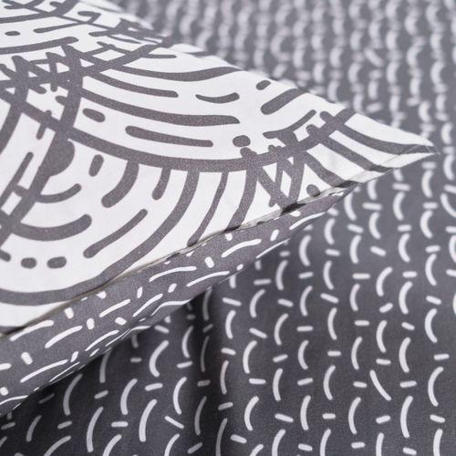 Parure De Lit Imprimé à Carreaux Coton Sunshine Neta Blanc