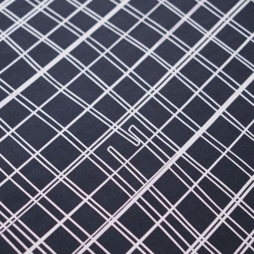 Parure De Lit Imprimé Graphique Coton Sunshine Jade Gris Anthracite