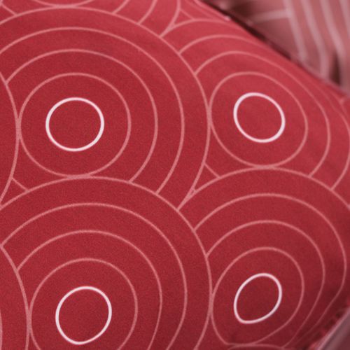 Parure De Lit - Sunshine - 2 Personnes - 220x240 Cm - Coton - Rouge - Autres Motifs