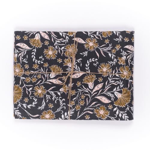 Nappe Coton Indies Gris Anthracite