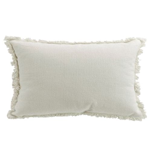 Coussin Décoration Uni Indies Chami Ecru
