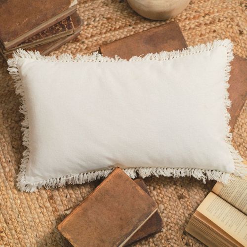 Coussin Décoration Uni Indies Chami Ecru