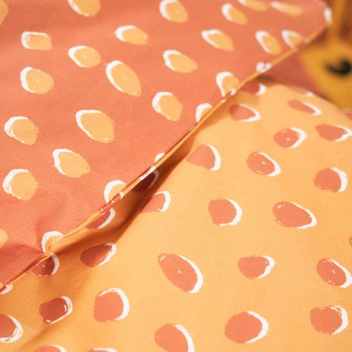 Parure De Lit Enfant Imprimé Animalier Funny Axel Orange