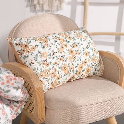 Coussin Forme Imprimé Animalier Coton Funny Liberty Rose