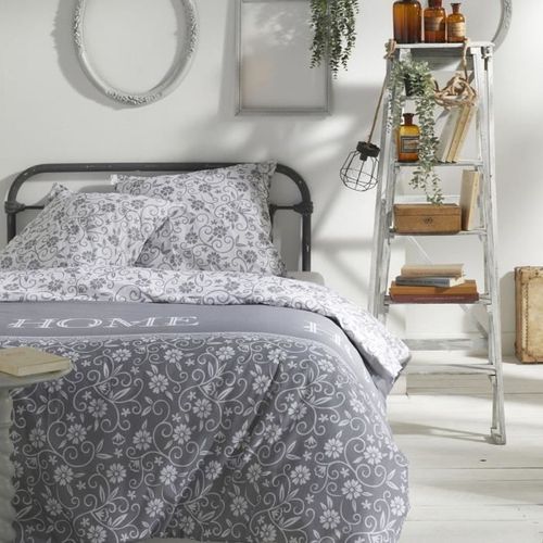 Parure De Lit - Housse De Couette 220x240 + 2 Taies D Oreiller 63x63 - 100% Coton 57 Fils - Capucine