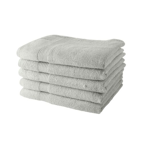 Lot De 5 Draps De Bain 70x130 Cm 100% Coton - Craie
