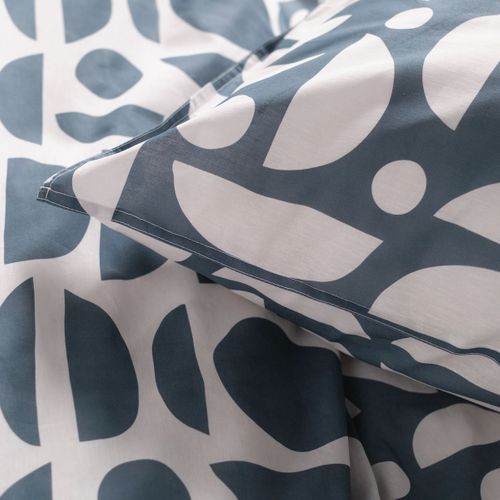 Parure De Lit - Housse De Couette 220x240 + 2 Taies D'oreiller - 100% Coton57 Fils - Sunshine 14.22