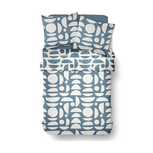 Parure De Lit - Housse De Couette 220x240 + 2 Taies D'oreiller - 100% Coton57 Fils - Sunshine 14.22