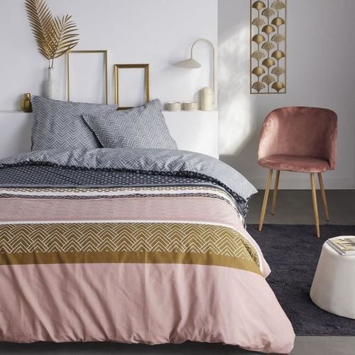 Parure De Lit 2 Personnes - Sunshine 15.9 - 220 X 240 Cm - 100% Coton Imprimé