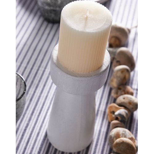 Bougeoir Conique French Port Blanc