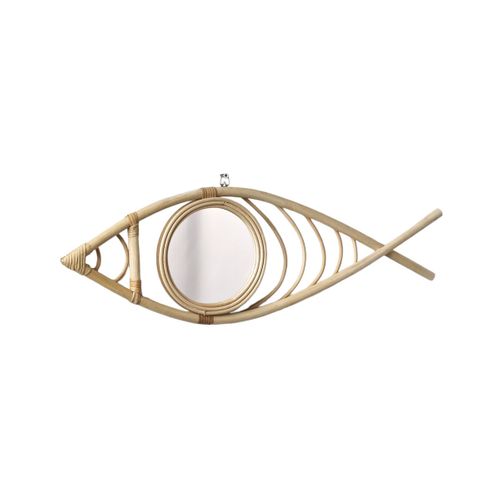 Miroir Forme Poisson Beach House Beige