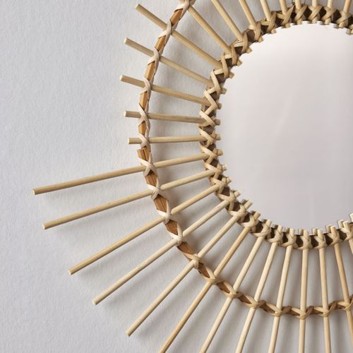 Miroir Rond Coquillage Beach House Beige